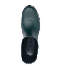 dunkelgrüne Gummi Chelsea Boots von Bottega Veneta