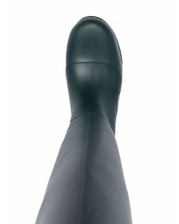 dunkelgrüne Gummi Chelsea Boots von Bottega Veneta