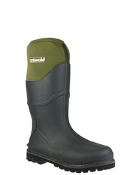 dunkelgrüne Gummistiefel von Cotswold