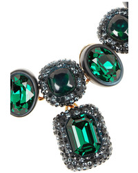 dunkelgrüne Halskette von Oscar de la Renta