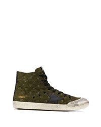 dunkelgrüne hohe Sneakers von Golden Goose