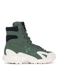dunkelgrüne hohe Sneakers von Y-3