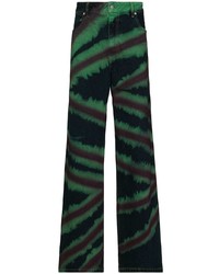 dunkelgrüne Mit Batikmuster Jeans von Eckhaus Latta