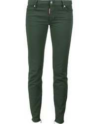 dunkelgrüne Jeans von Dsquared2