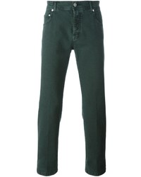 dunkelgrüne Jeans von Kiton