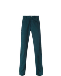 dunkelgrüne Jeans von Kiton