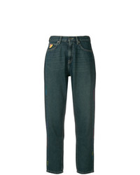 dunkelgrüne Jeans von Mira Mikati