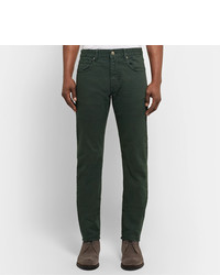 dunkelgrüne Jeans von Incotex