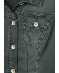 dunkelgrüne Jeansjacke von Cecil