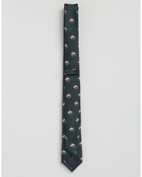dunkelgrüne Krawatte von Asos
