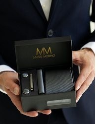 dunkelgrüne Krawatte von Massi Morino
