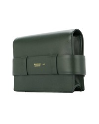 dunkelgrüne Leder Bauchtasche von Rochas