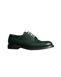 dunkelgrüne Leder Brogues von Burberry