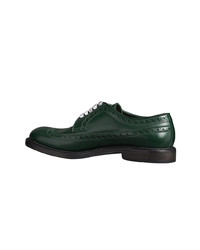 dunkelgrüne Leder Brogues von Burberry