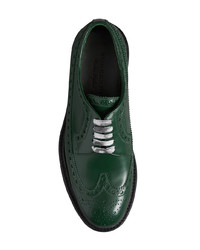 dunkelgrüne Leder Brogues von Burberry