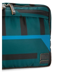 dunkelgrüne Leder Clutch Handtasche von Marni