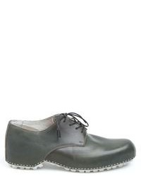 dunkelgrüne Leder Derby Schuhe von Premiata