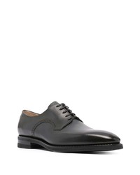 dunkelgrüne Leder Derby Schuhe von Bally