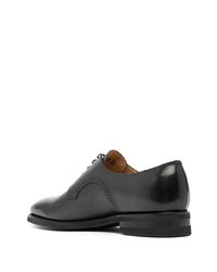 dunkelgrüne Leder Derby Schuhe von Bally