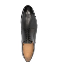 dunkelgrüne Leder Derby Schuhe von Bally