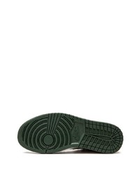 dunkelgrüne Leder niedrige Sneakers von Jordan