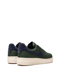 dunkelgrüne Leder niedrige Sneakers von Nike