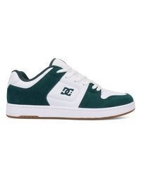 dunkelgrüne Leder niedrige Sneakers von DC Shoes