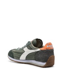 dunkelgrüne Leder niedrige Sneakers von Diadora