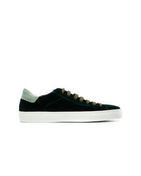 dunkelgrüne Leder niedrige Sneakers von Hide&Jack