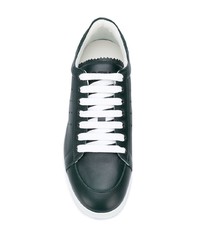 dunkelgrüne Leder niedrige Sneakers von Loewe