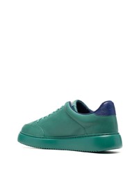 dunkelgrüne Leder niedrige Sneakers von Camper