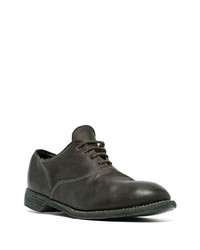 dunkelgrüne Leder Oxford Schuhe von Guidi