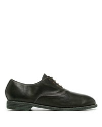 dunkelgrüne Leder Oxford Schuhe von Guidi