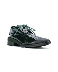 dunkelgrüne Leder Oxford Schuhe von Marsèll