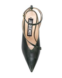 dunkelgrüne Leder Pumps von Jacquemus