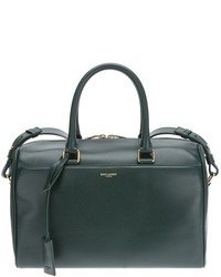 dunkelgrüne Leder Reisetasche von Saint Laurent