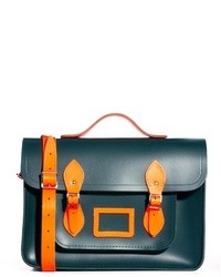 dunkelgrüne Leder Reisetasche von The Cambridge Satchel Company