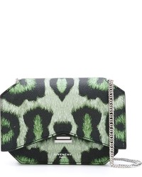 dunkelgrüne Leder Umhängetasche von Givenchy