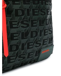 dunkelgrüne Leder Umhängetasche von Diesel