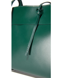 dunkelgrüne Leder Umhängetasche von Kara
