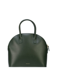 dunkelgrüne Lederhandtasche von Mansur Gavriel