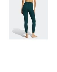 dunkelgrüne Leggings von adidas Performance