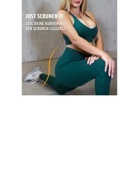 dunkelgrüne Leggings von Smilodox