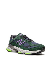 dunkelgrüne niedrige Sneakers von New Balance