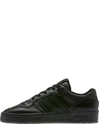 dunkelgrüne niedrige Sneakers von adidas Originals