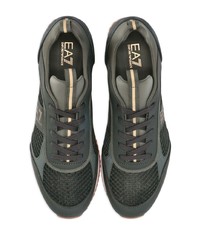dunkelgrüne niedrige Sneakers von Ea7 Emporio Armani