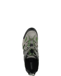 dunkelgrüne niedrige Sneakers von Geox