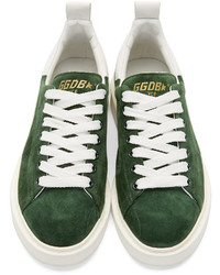dunkelgrüne niedrige Sneakers von Golden Goose Deluxe Brand