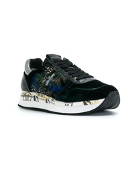 dunkelgrüne niedrige Sneakers von Premiata