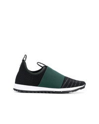 dunkelgrüne niedrige Sneakers von Jimmy Choo